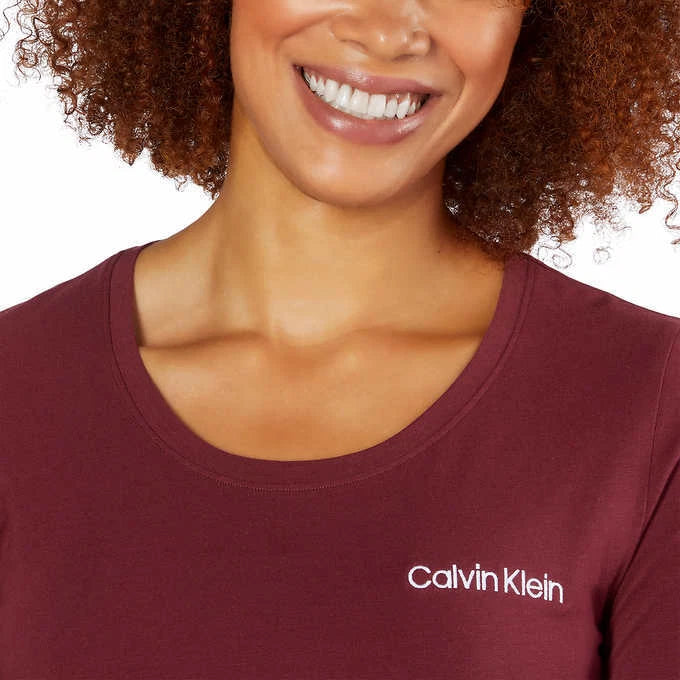 NWT!! Calvin Klein Women's Fleece PJ Set, Black/Blue/Red