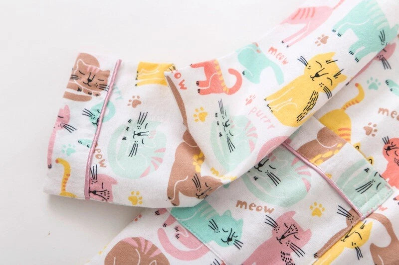 Ladies/Womens 100% Brushed Cotton Pyjamas Set Check Print Button Up Loungewear