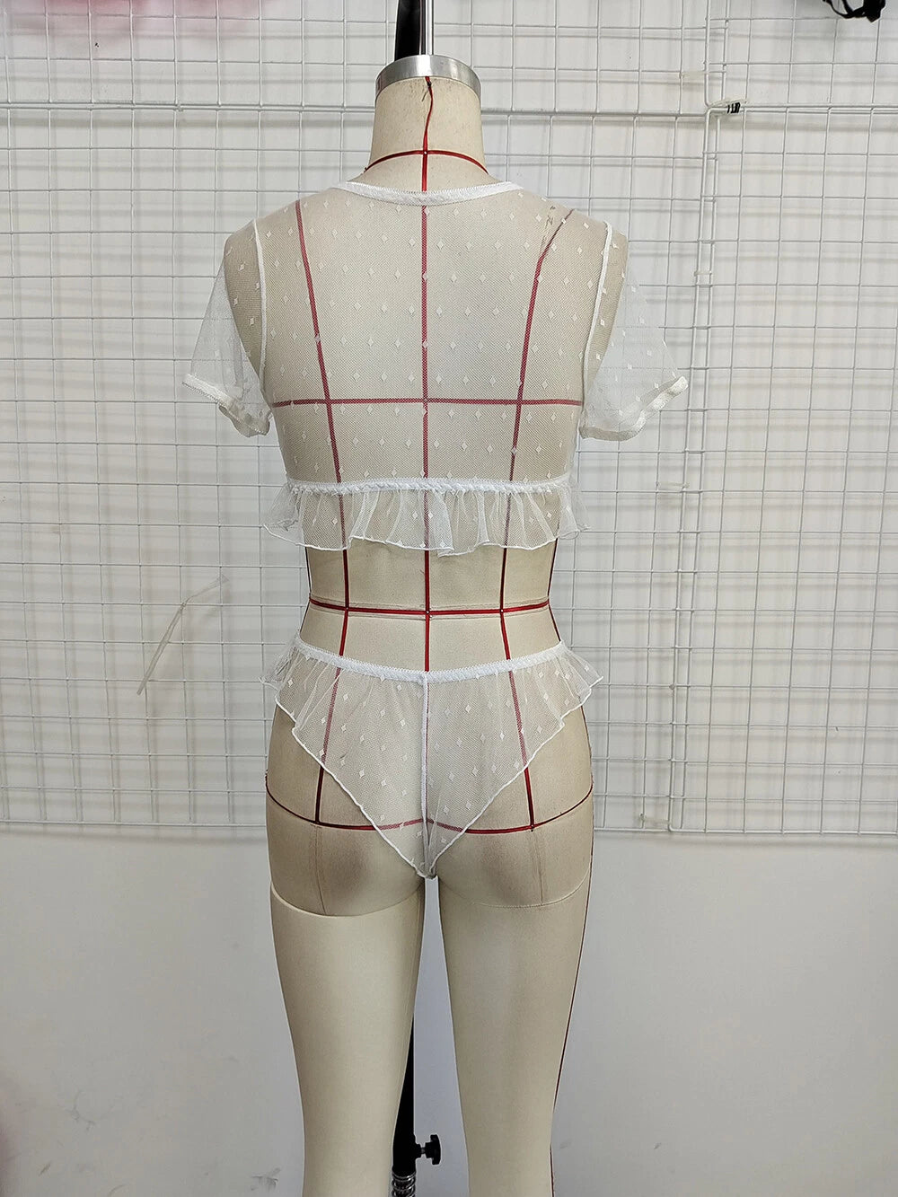 Sexy Lingerie Womens See Through Sheer Babydoll Sleepwear Nightwear Tops&Panties