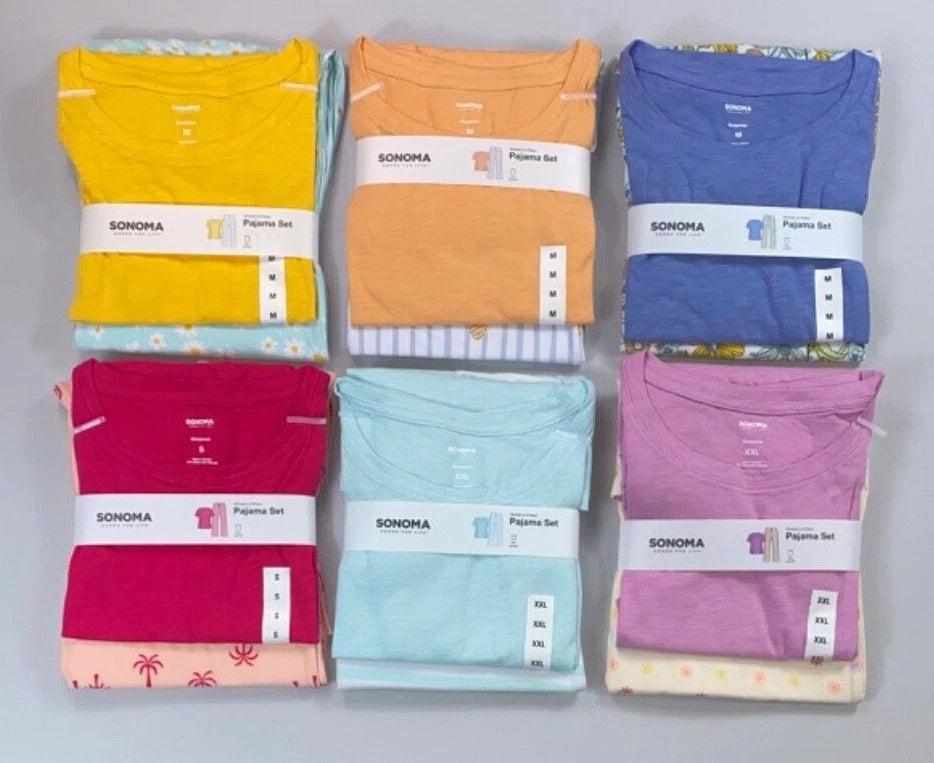 Women's Sonoma 2-Piece Sleepwear Shirt Pants Pajama Set