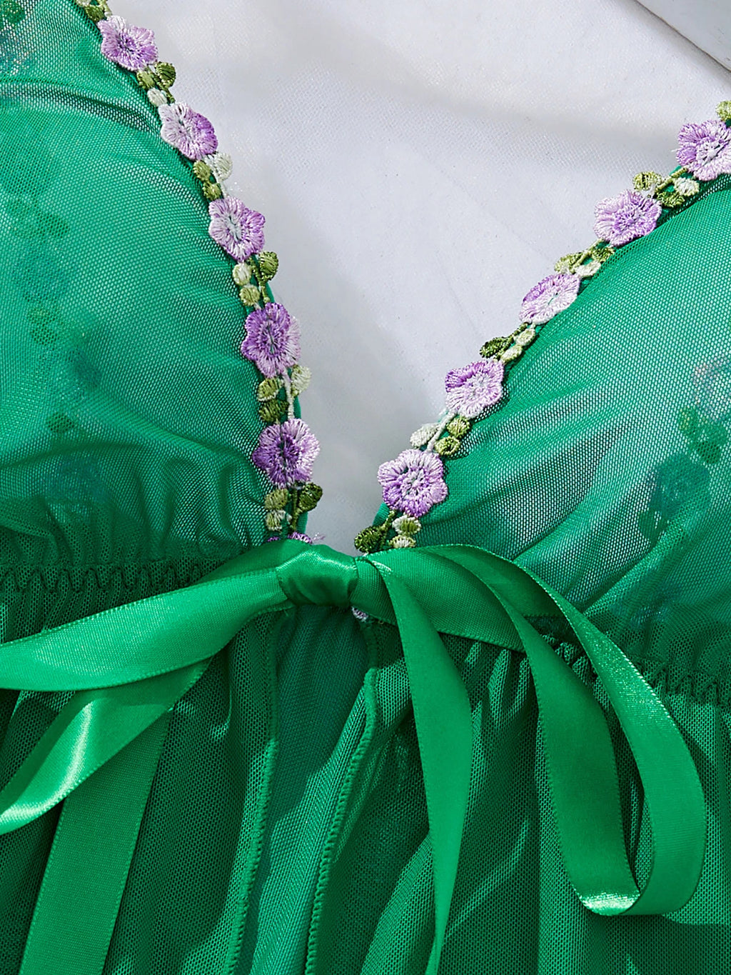 Sexy Women's Lingerie Floral Lace Sleepwear Underwear Dress See-Thru Babydoll US