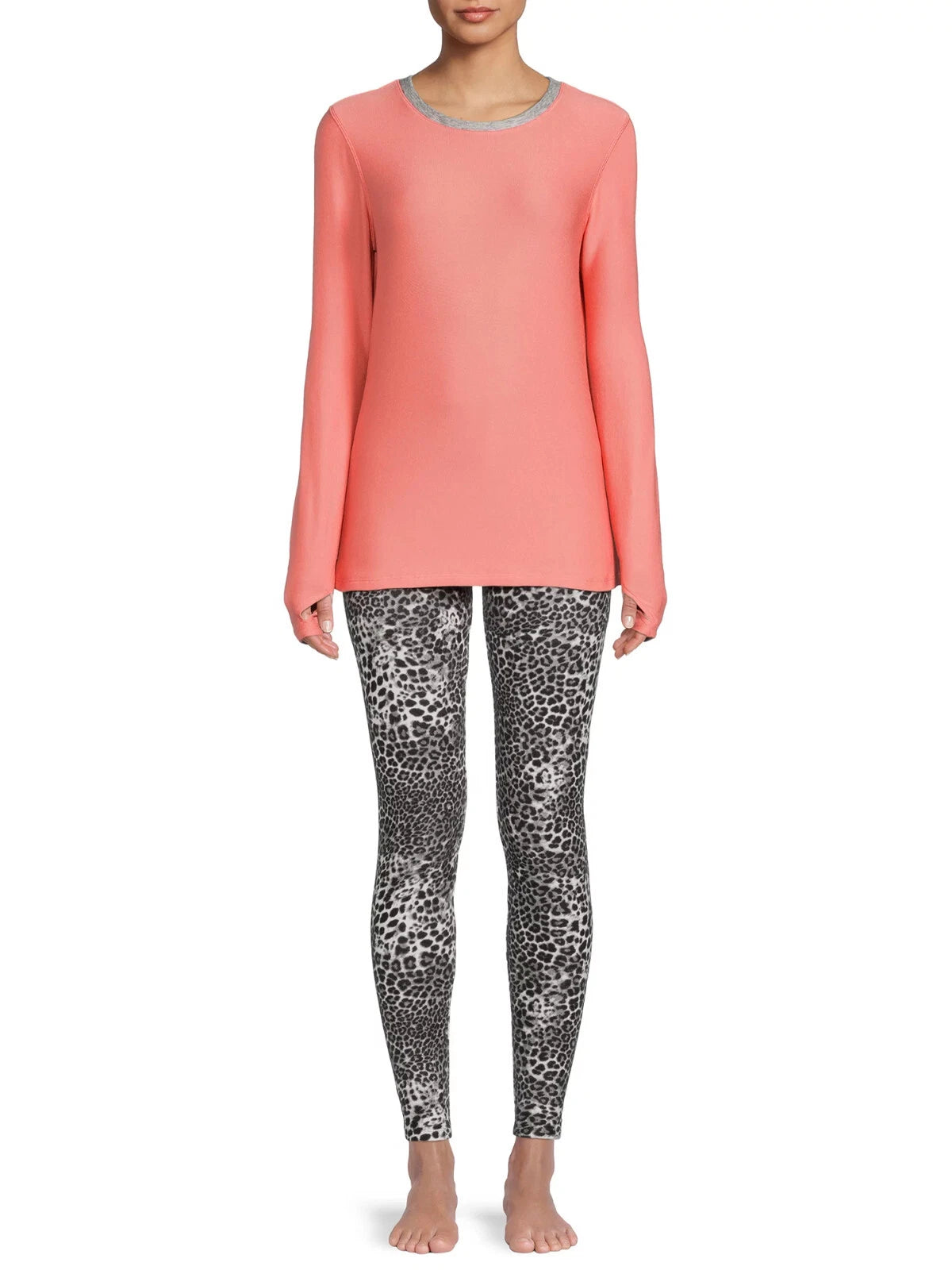 CUDDL DUDS 2 pc Set Womens S-2X ClimateRight Top Legging Pajama Base Layer