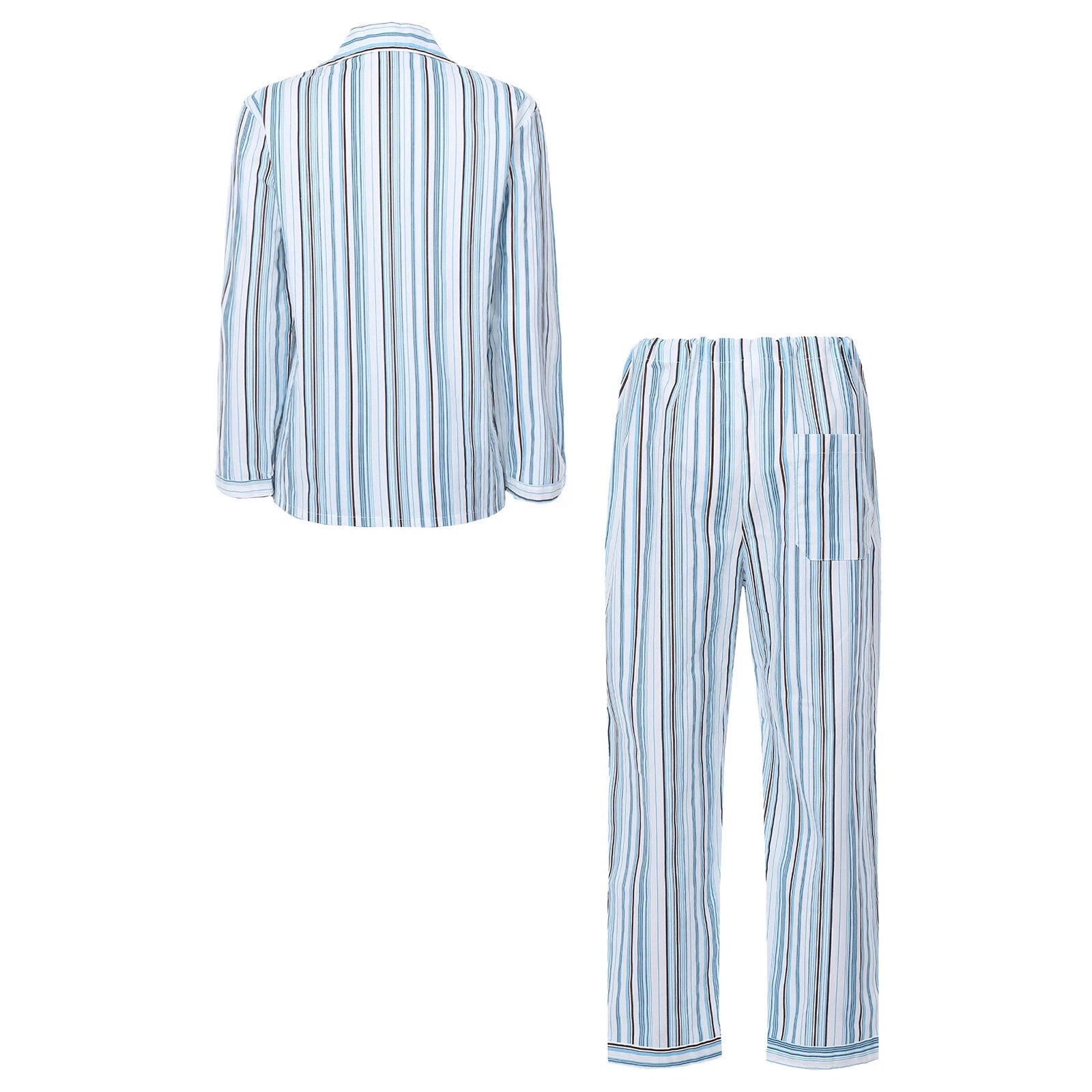 Womens Sleepwear Casual Loungewear Multiple Pockets Pajama Set Button Down Soft