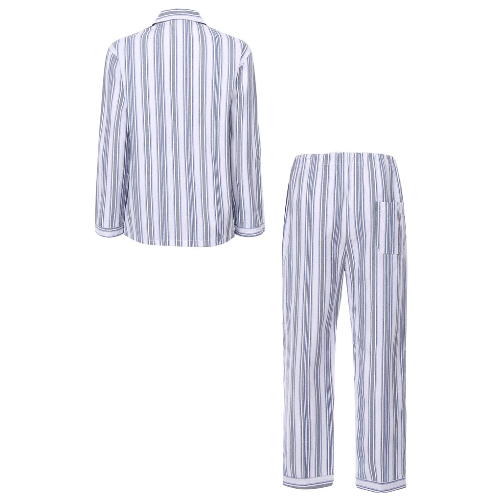 Womens Sleepwear Casual Loungewear Multiple Pockets Pajama Set Button Down Soft