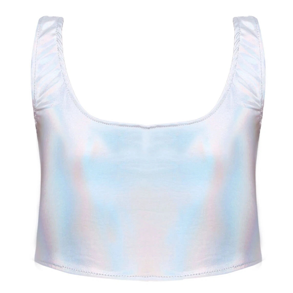 Womens Bar Set Lingerie Romper Underwear Crop Top Sleepwear Patent Leather 2pcs