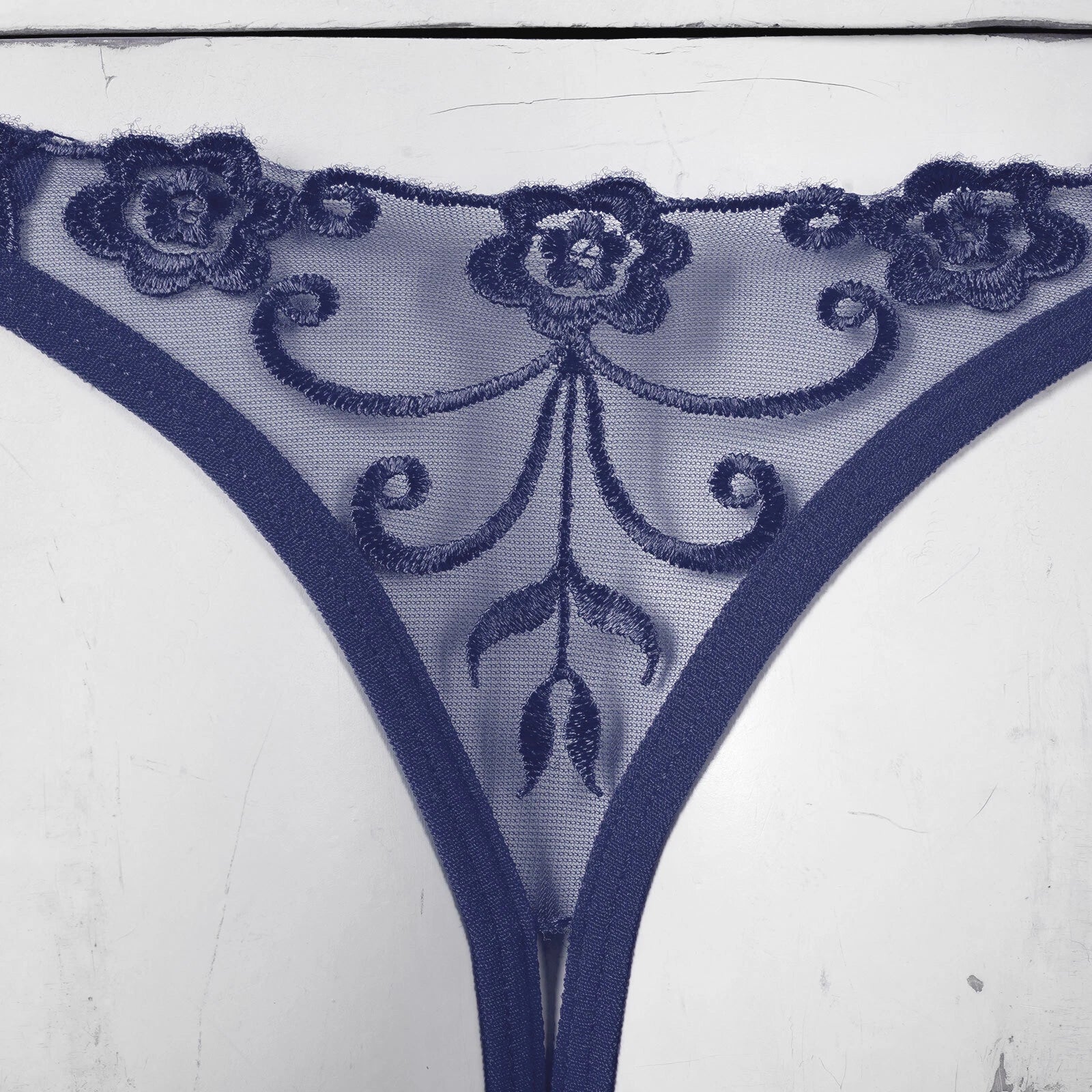 Womens Hollow Out Translucent Lingerie Set Stretchy Fishnet Solid Color Tights