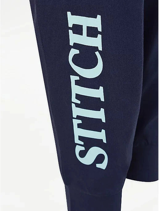 Christmas Family Matching Disney Lilo & Stitch Ohana Navy Blue Pyjamas George