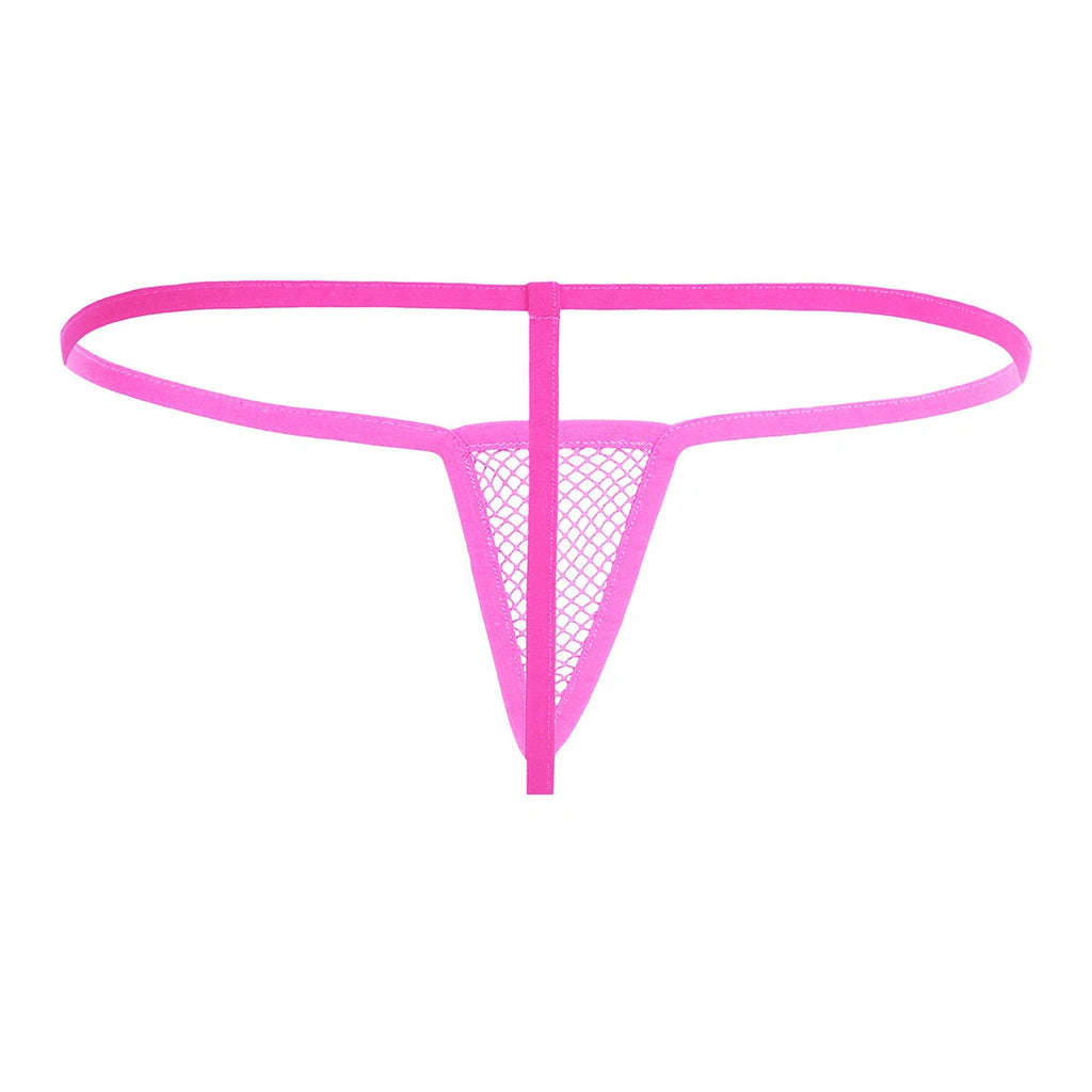 Womens Lingerie Rave Nightwear Sexy 3 Piece Mesh Stockings Babydoll T-Back Set