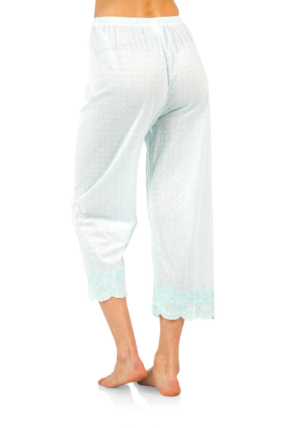 Casual Nights Women's Short Sleeve Floral Capri Pajama Set