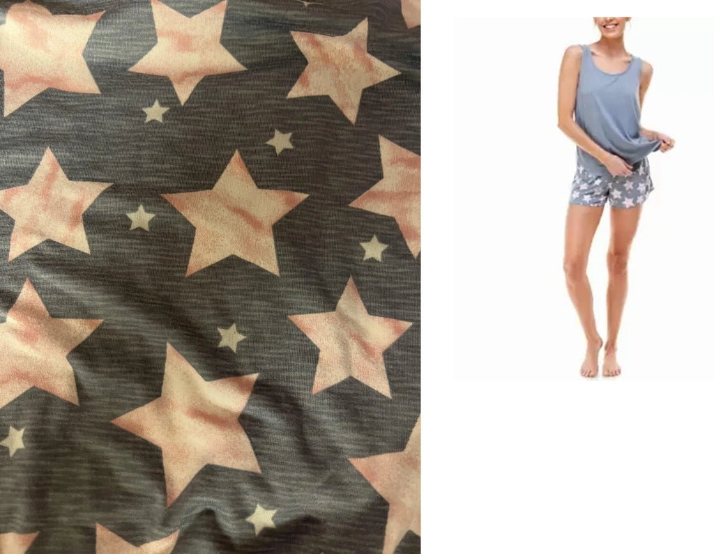 Roudelain Women's Printed Tank Top & Shorts Loungewear Set Tradewinds