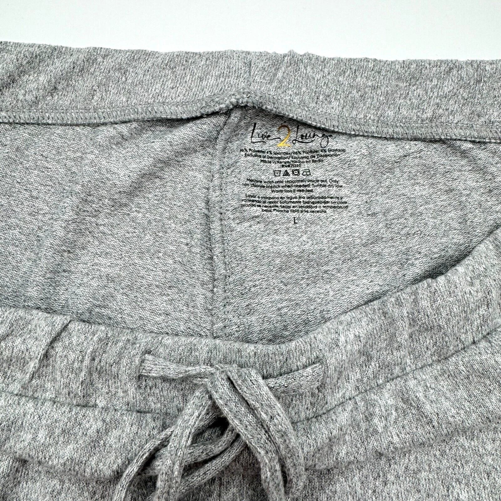 Live 2 Lounge Women's 4 Piece Essential Lounge Set Tank Tee Cardigan Jogger