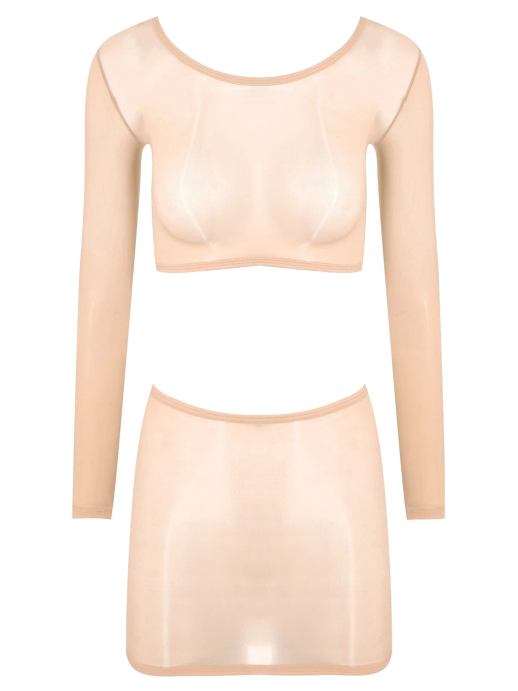 Womens Nightwear Long Sleeve Clubwear Bodycon Outfits Nylon Pajamas Sexy Mini