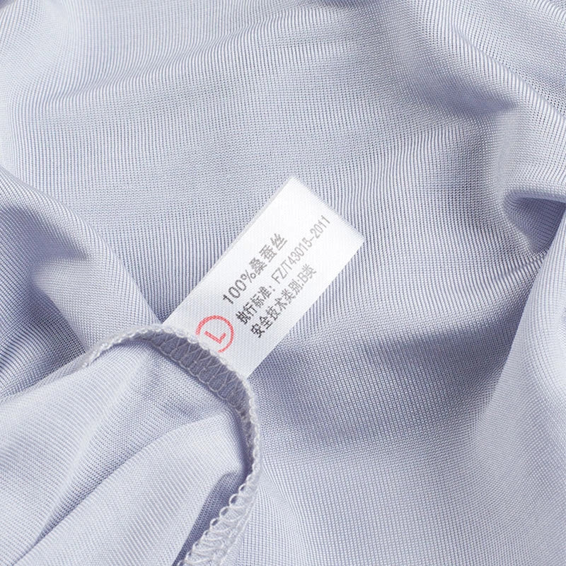 Men 100% Mulberry Silk Thermal Underwear Pajama Set Long Johns Base Layer Sets