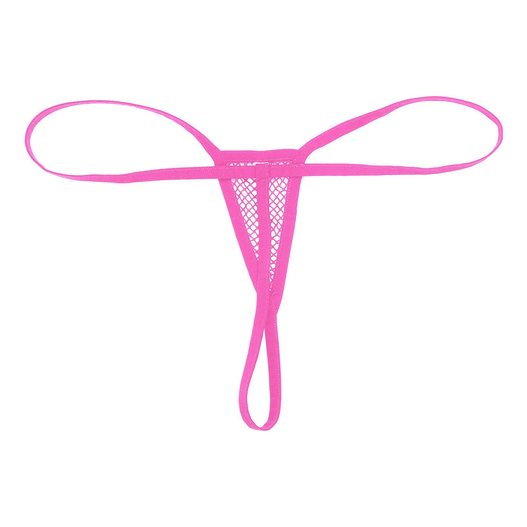 Sexy Womens Nightwear Sheer Lingerie 3 Piece Tights Crop Top T-Back Sleepsuit