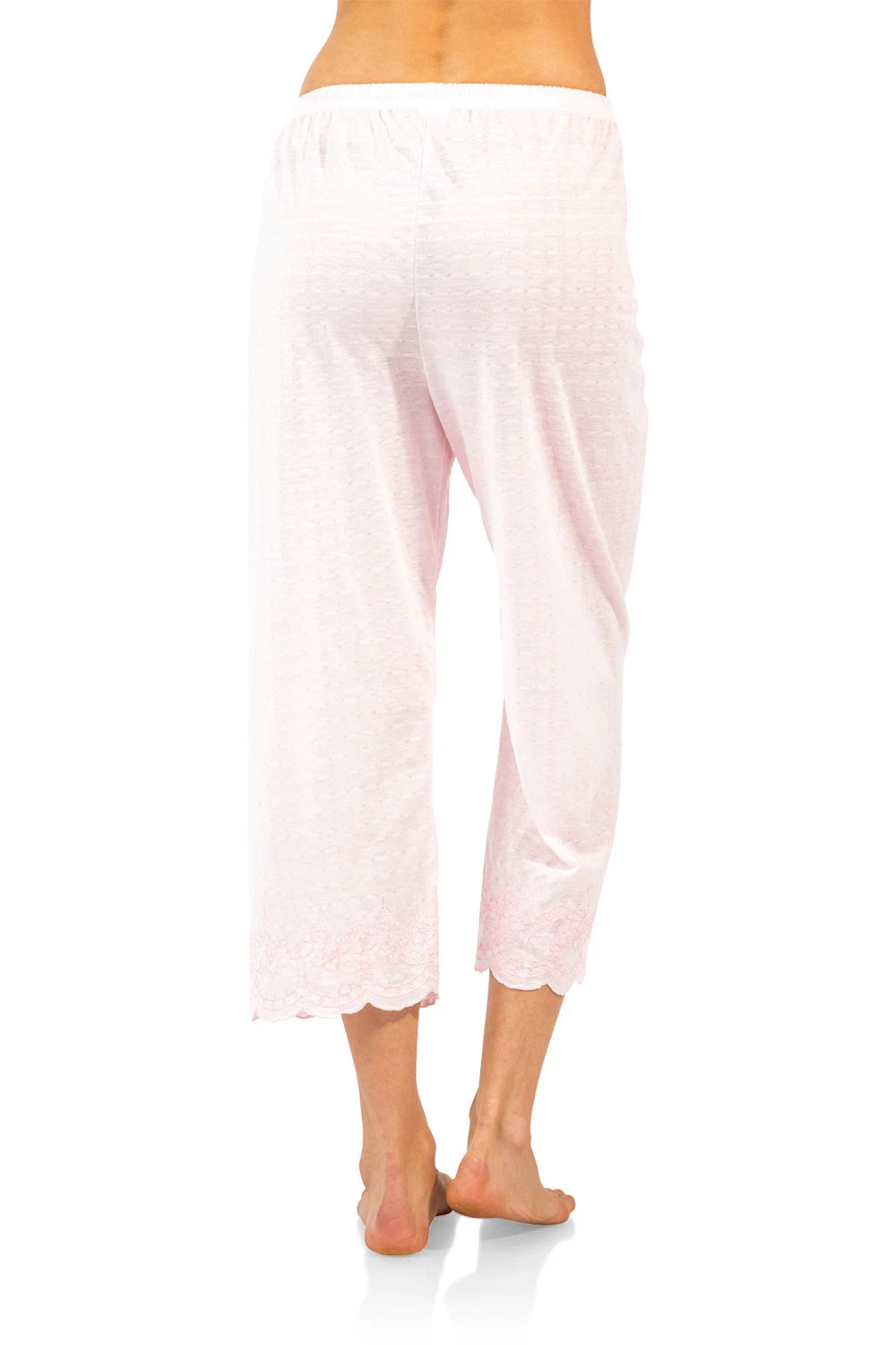 Casual Nights Women's Short Sleeve Floral Capri Pajama Set