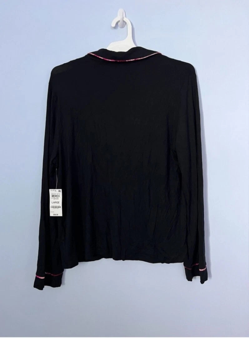 Woman’s Jenni Deep Black with Pink Lining Pajama Set