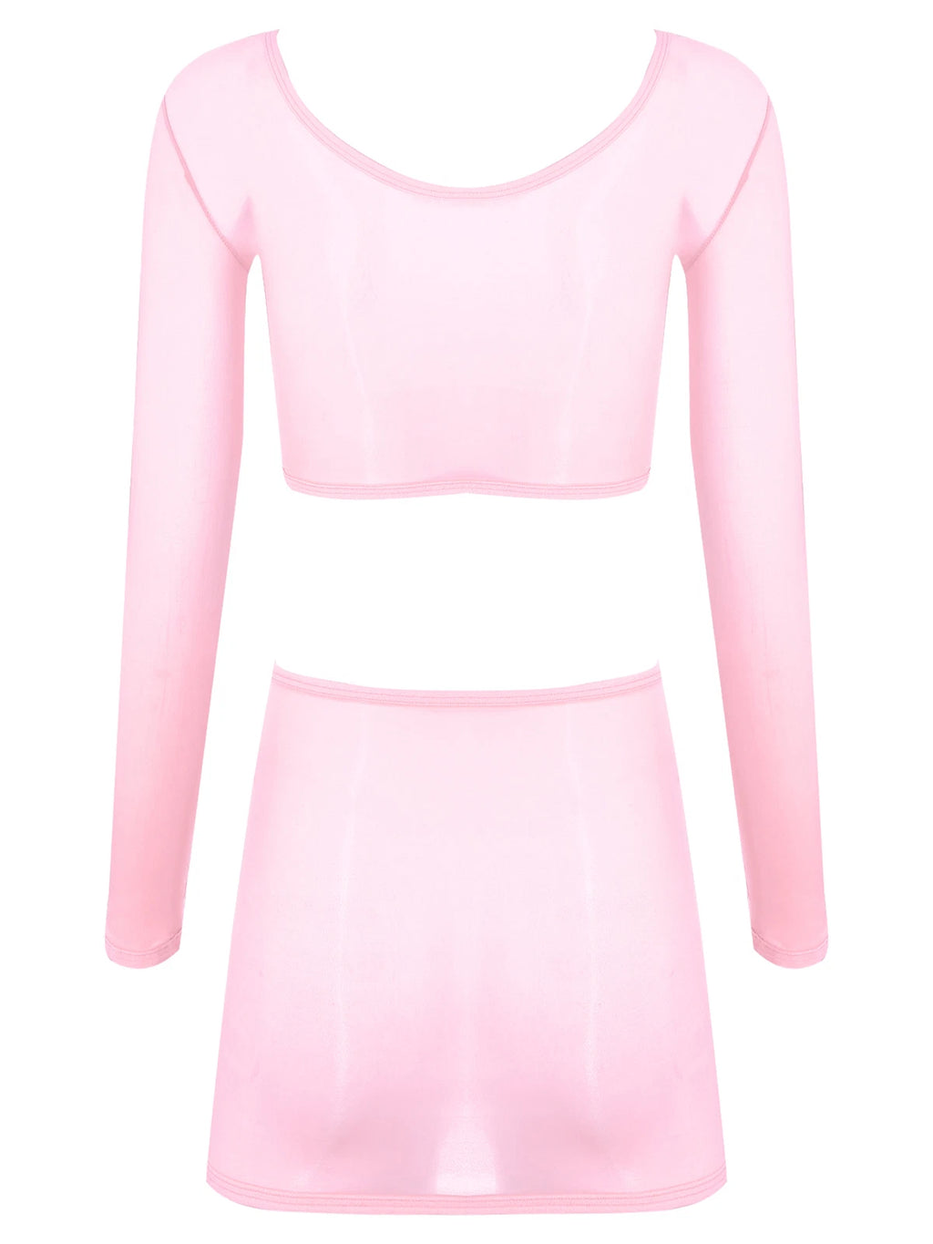 Womens Outfits Breathable Clubwear Long Sleeve Nightwear Nylon Lingerie Silky