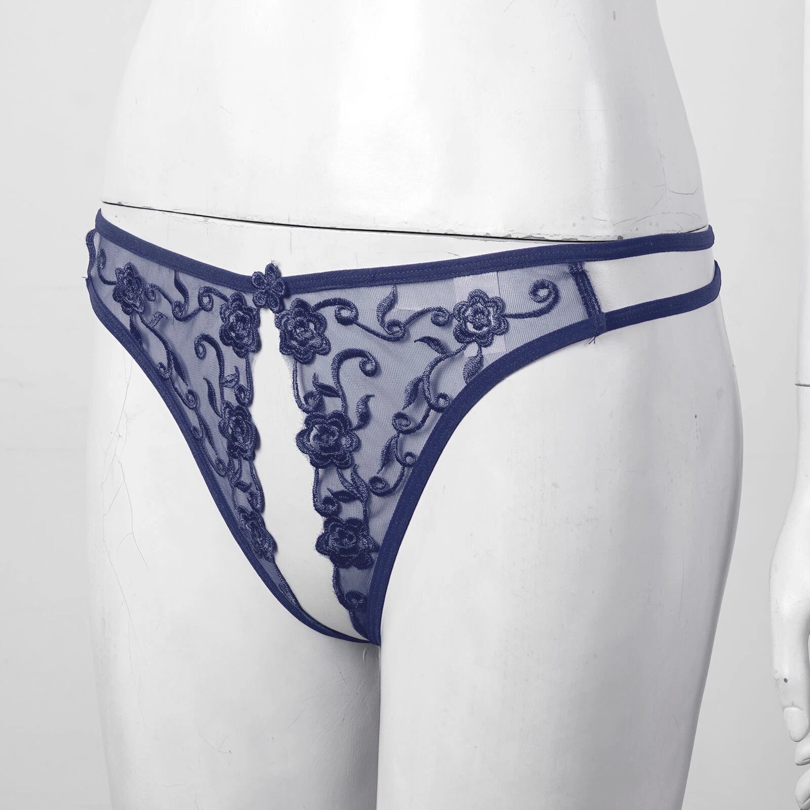 Womens Hollow Out Translucent Lingerie Set Stretchy Fishnet Solid Color Tights