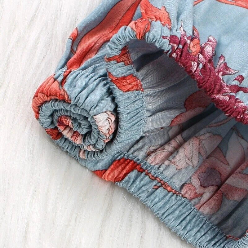 3PC Women Night Dress Silk-Cotton Pajama Sleepwear Long Robes Nightwear Gown Set