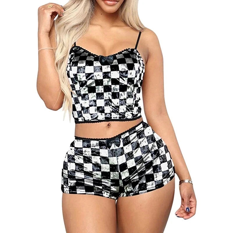 Women Ladies Pyjamas Set Lingerie Shorts Nightwear  Pj Lounge Sleepwear UK