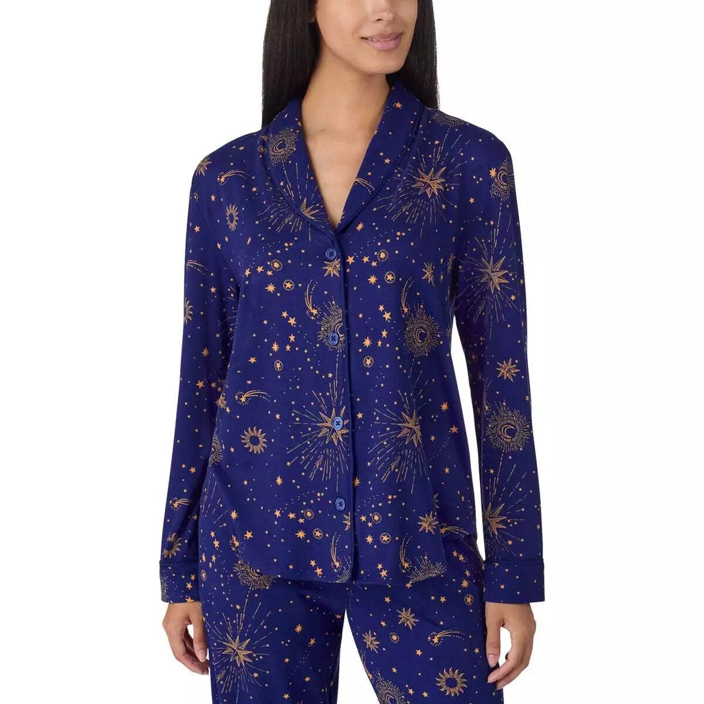 Room Service Ladies' Shawl Collar Full Length Pajama Set J22