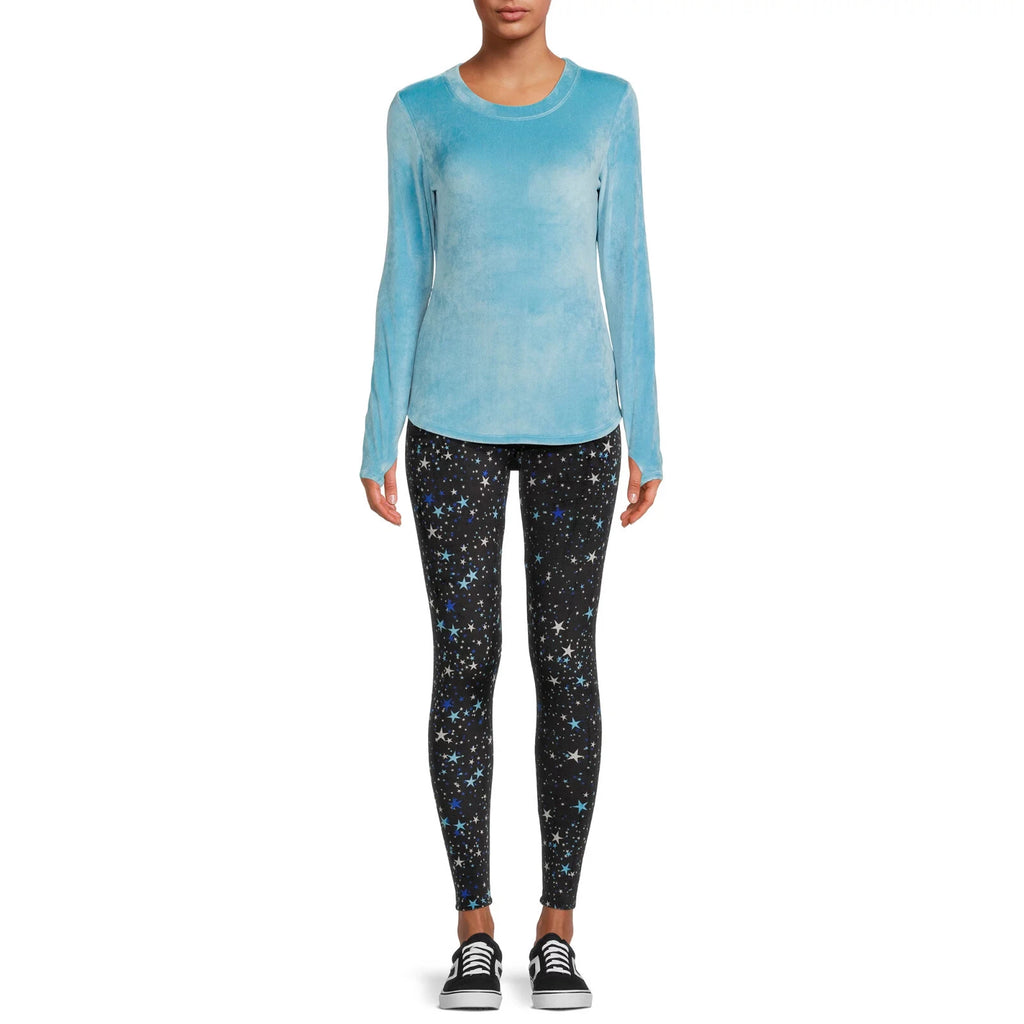Cuddl Duds VELOUR 2pc Set ClimateRight Womens S-2X Top Legging Pajama Base Layer