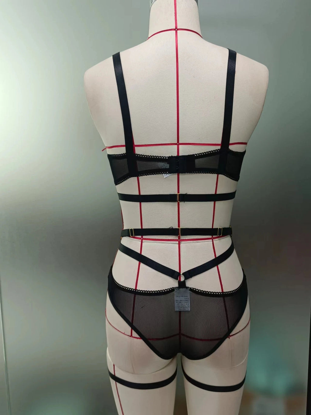 Sexy Women Lingerie Sleepwear Babydoll Lace Bra Thong Set Underwear Nightwear US