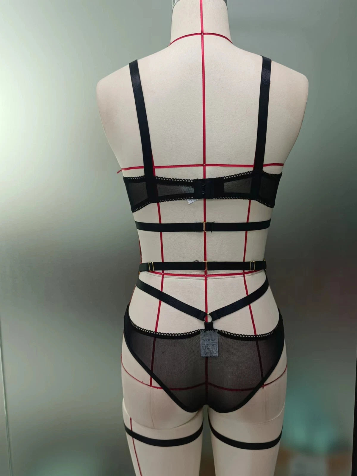 Sexy Women Lingerie Sleepwear Babydoll Lace Bra Thong Set Underwear Nightwear US