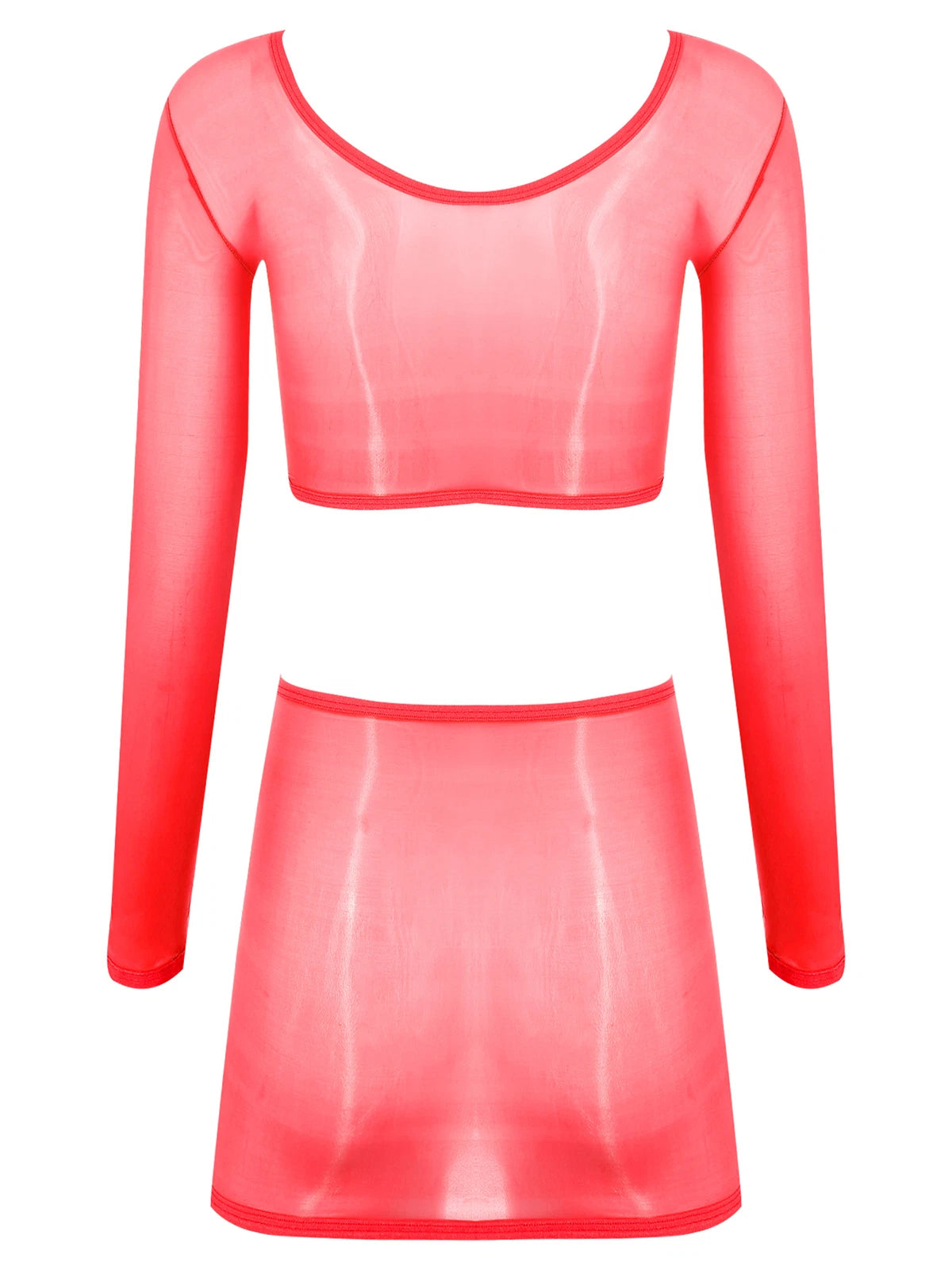 Womens Nightwear Long Sleeve Clubwear Bodycon Outfits Nylon Pajamas Sexy Mini