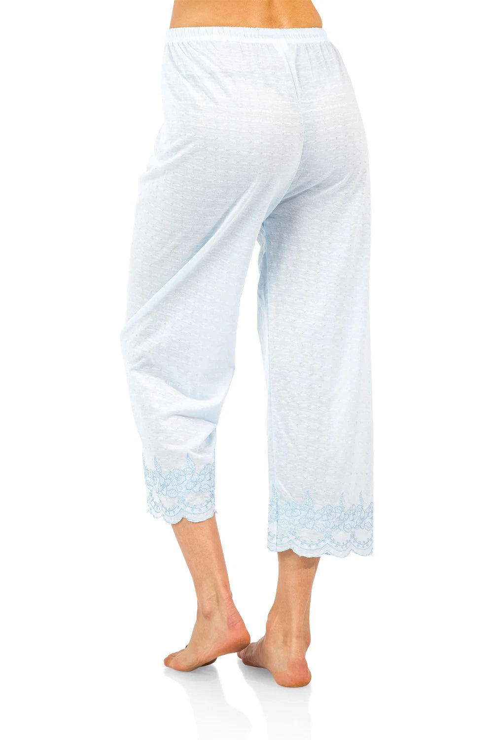 Casual Nights Women's Short Sleeve Floral Capri Pajama Set