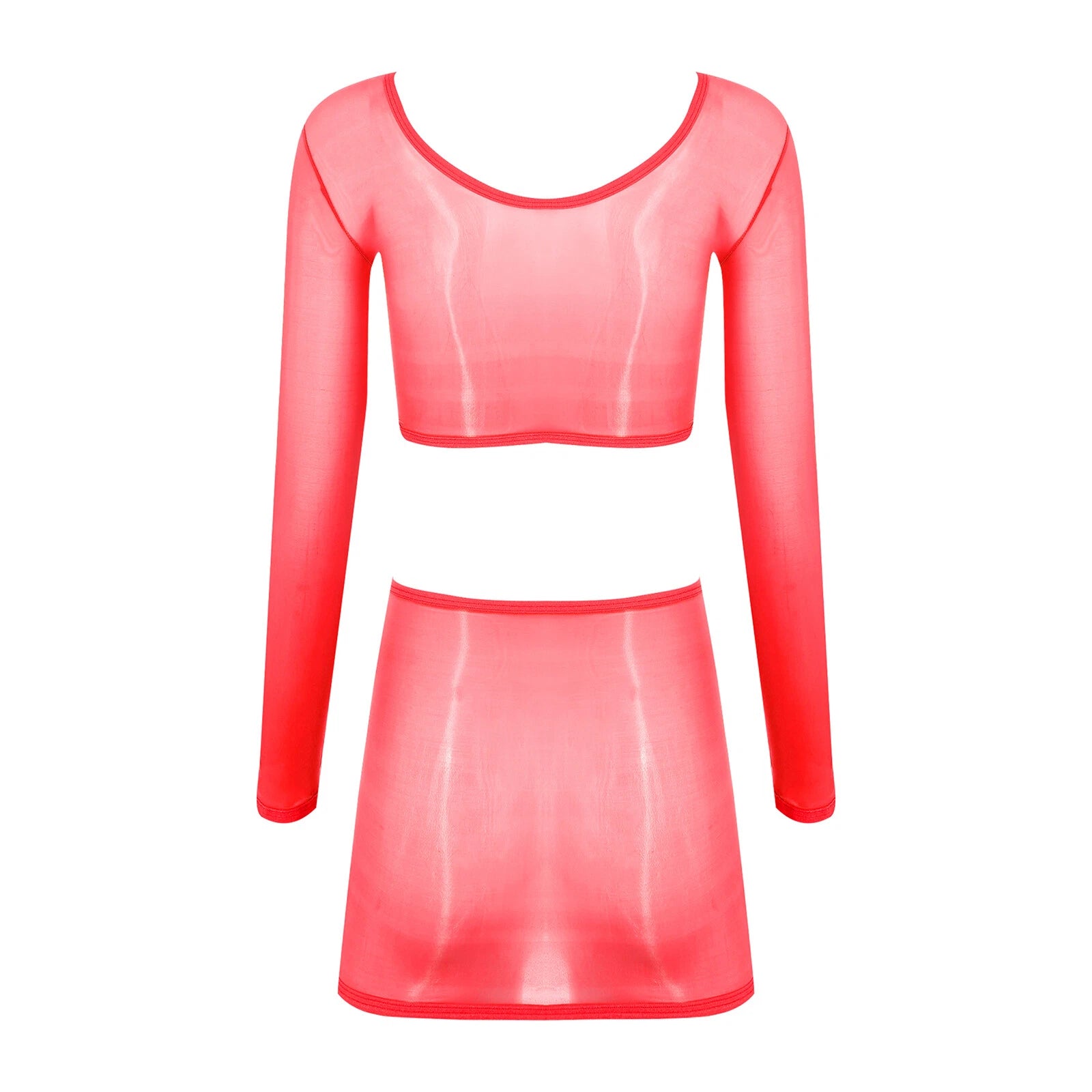 Womens Outfits Breathable Clubwear Long Sleeve Nightwear Nylon Lingerie Silky