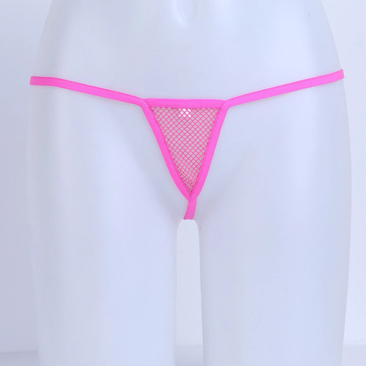 Sexy Womens Nightwear Sheer Lingerie 3 Piece Tights Crop Top T-Back Sleepsuit