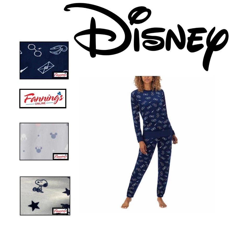 Character Disney Harry Potter Ladies' Fleece 2-piece Pajamas Silky Soft | D45