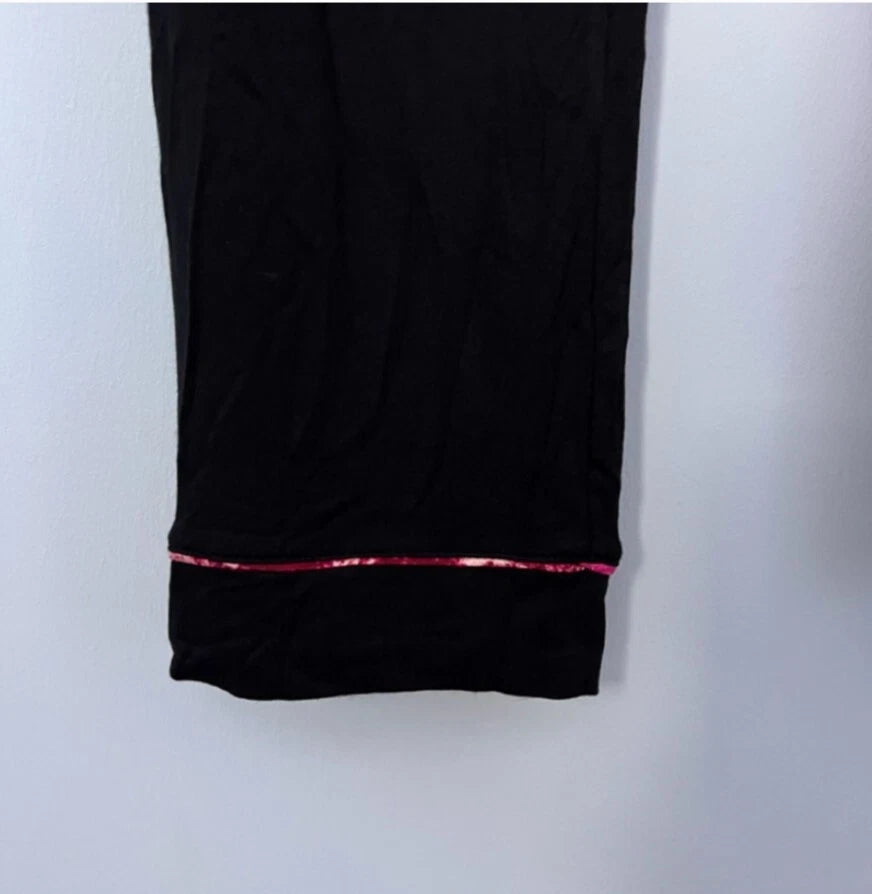 Woman’s Jenni Deep Black with Pink Lining Pajama Set