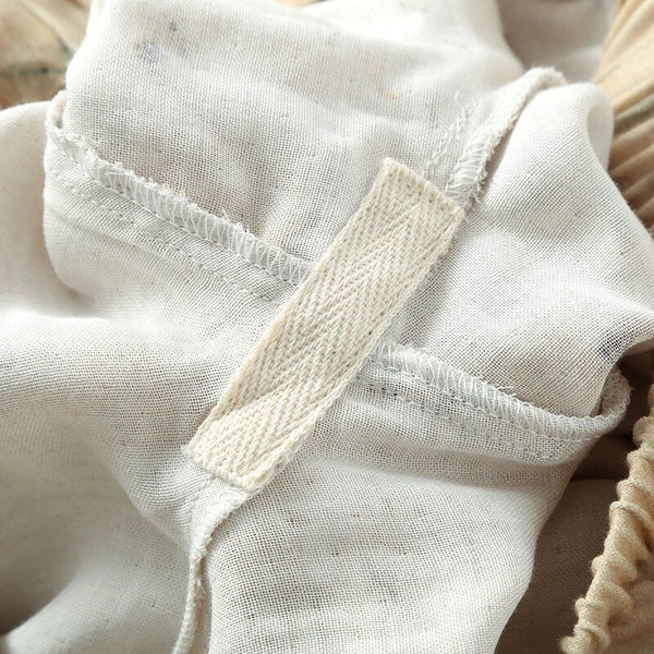 Chinese style Women's Bamboo Fiber Hanfu Summer Long Sleeved Topa & Pants Set