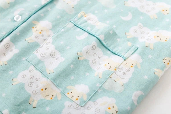 Ladies/Womens 100% Brushed Cotton Pyjamas Set Check Print Button Up Loungewear