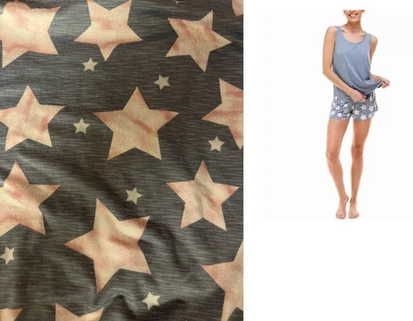 Roudelain Women's Printed Tank Top & Shorts Loungewear Set Tradewinds