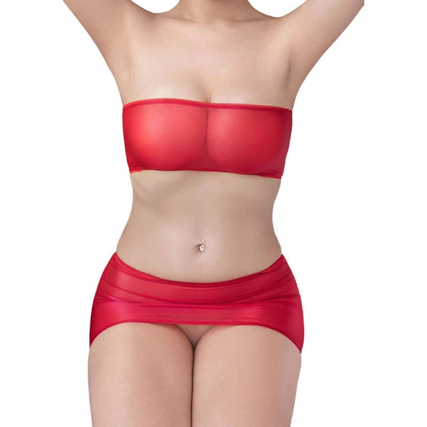 Womens Sets Tube Top Lingerie Mini Nightwear Nightclub Underwear Sexy Babydolls