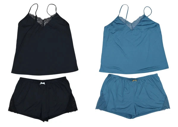 Flora Nikrooz Stacy Solid Color Cami & Shorts 2-Piece Women's Pajama Set NWT