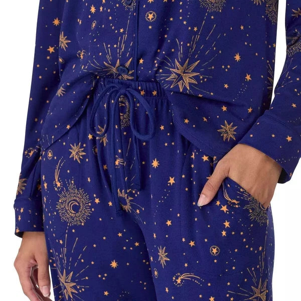 Room Service Ladies' Shawl Collar Full Length Pajama Set J22