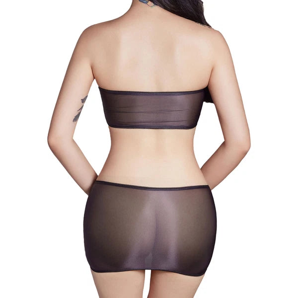 Womens Sets Tube Top Lingerie Mini Nightwear Nightclub Underwear Sexy Babydolls