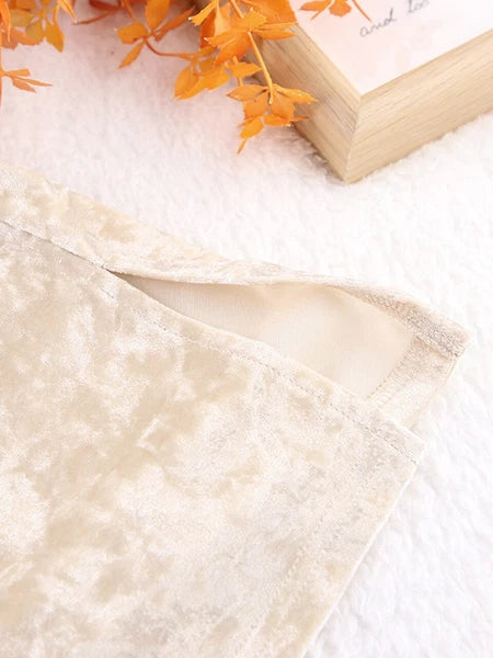 2023 Velvet lapel pajamas long sleeved women's set knitted pants set