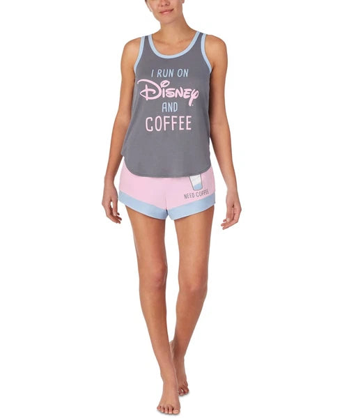 Disney Disney & Coffee Women's Tank Top & Shorts Pajama Sets