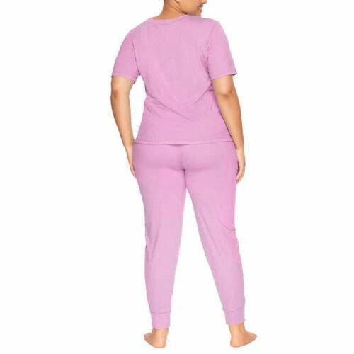 Felina Womens Pajamas 3-Piece Lounge Comfort Waist Soft Lightweight L42