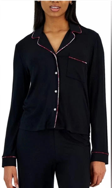 Woman’s Jenni Deep Black with Pink Lining Pajama Set