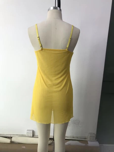 Sexy Women's Lingerie Floral Lace Sleepwear Underwear Dress See-Thru Babydoll US