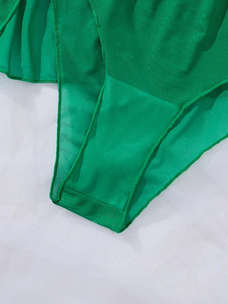 Sexy Women's Lingerie Floral Lace Sleepwear Underwear Dress See-Thru Babydoll US