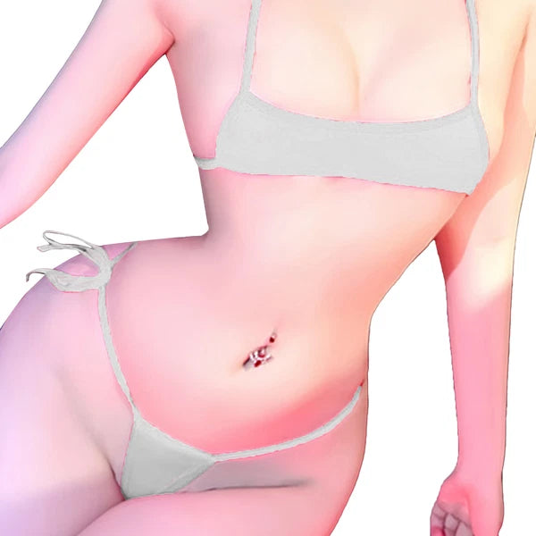 Womens Lingerie Set Crop Top Nightwear Teddy Babydoll Clubwear Sheer Swimsuit