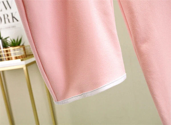 Homewear Spring New Casual Pijama Loose Nightwear Modal Pajamas Set Trouser Suit