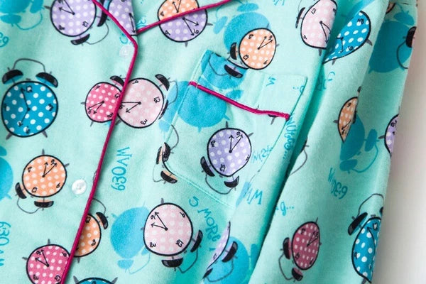 Ladies/Womens 100% Brushed Cotton Pyjamas Set Check Print Button Up Loungewear